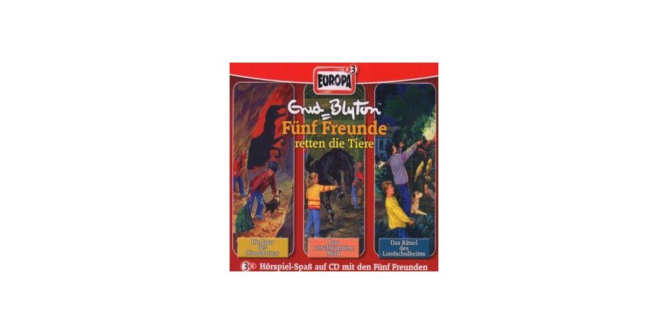 Europa Hörspiel-CD Fünf Freunde - 02.Box: retten die Tiere (F.40,41,46) von Europa