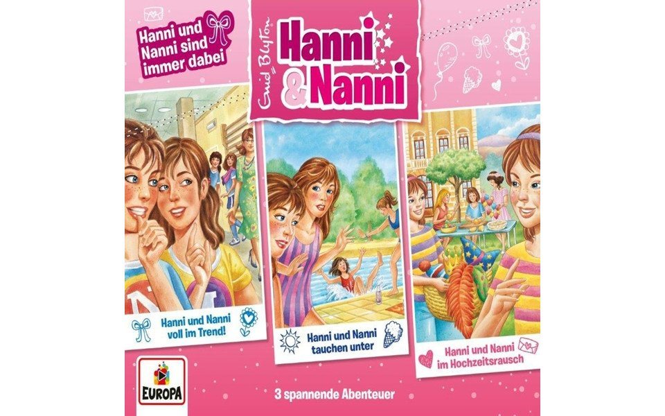 Europa Hörspiel-CD Hanni und Nanni - 20. Box: ... sind immer da (F.65-67) von Europa