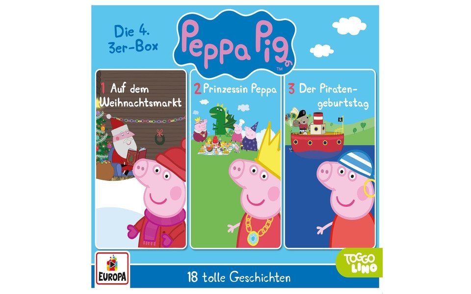 Europa Hörspiel-CD Peppa Pig - 4. Box (F.10-12) von Europa