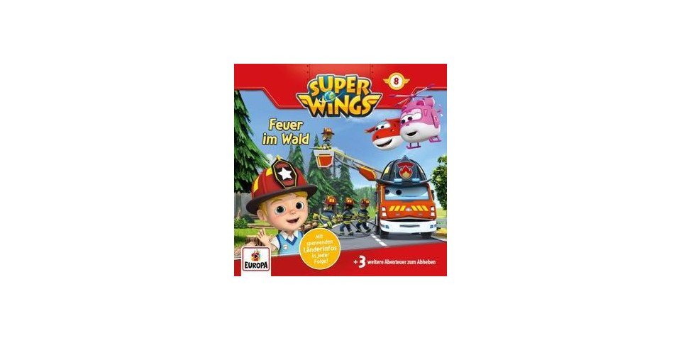 Europa Hörspiel-CD Super Wings F.08 - Feuer im Wald von Europa