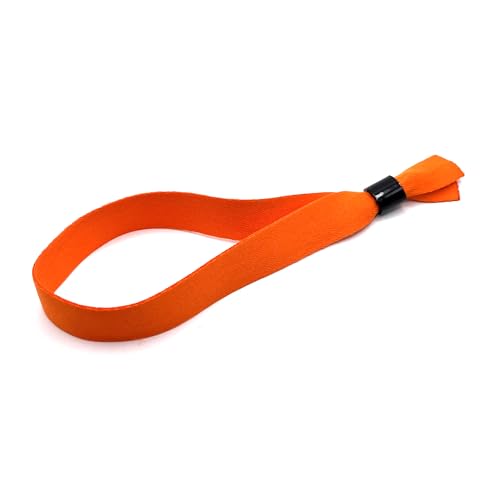 Europaband 50 Stück Stoff Armbänder – ID-Armbänder für Veranstaltungen (Orange) von Europaband