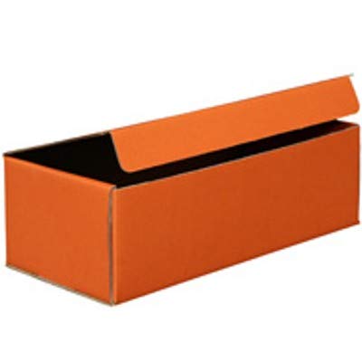 10 Geschenkschachteln mit umklappbarem | Orange | 325x155x110mm von Europack24