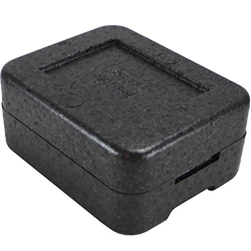 1x PIT2 Thermobox für 2 Menüschalen | wiederverwendbar | Styropor anthrazit MENÜBOX-Transportbehälter für Catering und Lieferdienste von Europack24