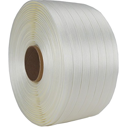 6 ROLLEN x 500m | 9mm Polyester Umreifungsband | 250kg Bruchlast | Polyesterband für optimale Ladungssicherung und als wetterfestes Textilband für Holzbündel geeignet von Europack24