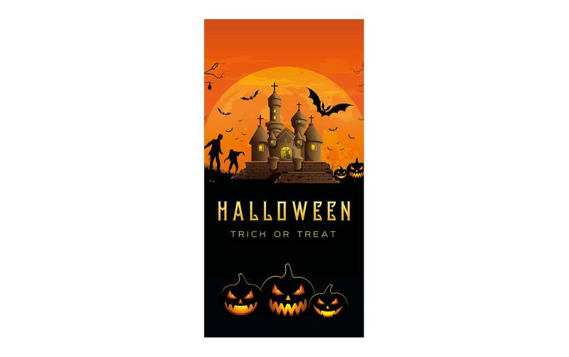 Europalms Halloween Banner, Geisterhaus, 90x180cm von Europalms