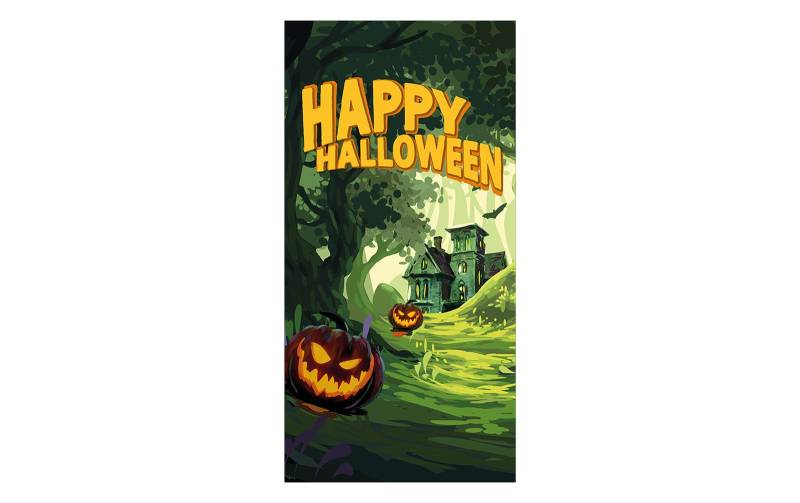 Europalms Halloween Banner, Geisterwald, 90x180cm von Europalms