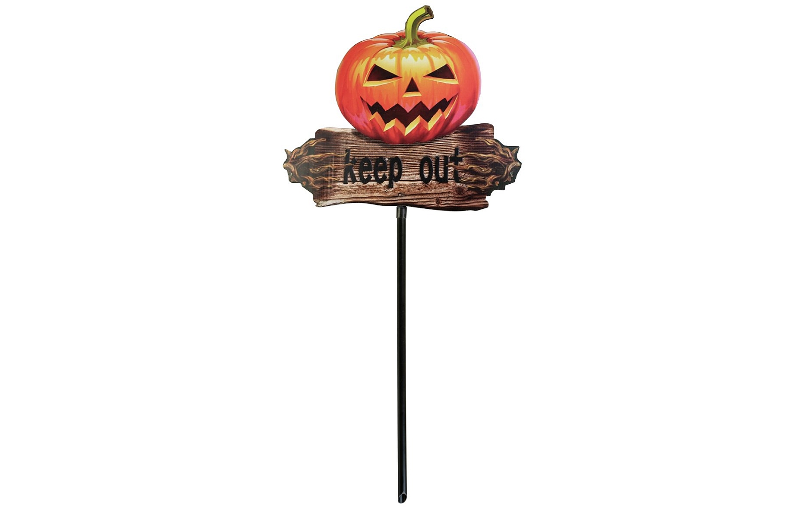 Europalms Halloween Bodenstecker Kürbis "KEEP OUT", 50cm von Europalms