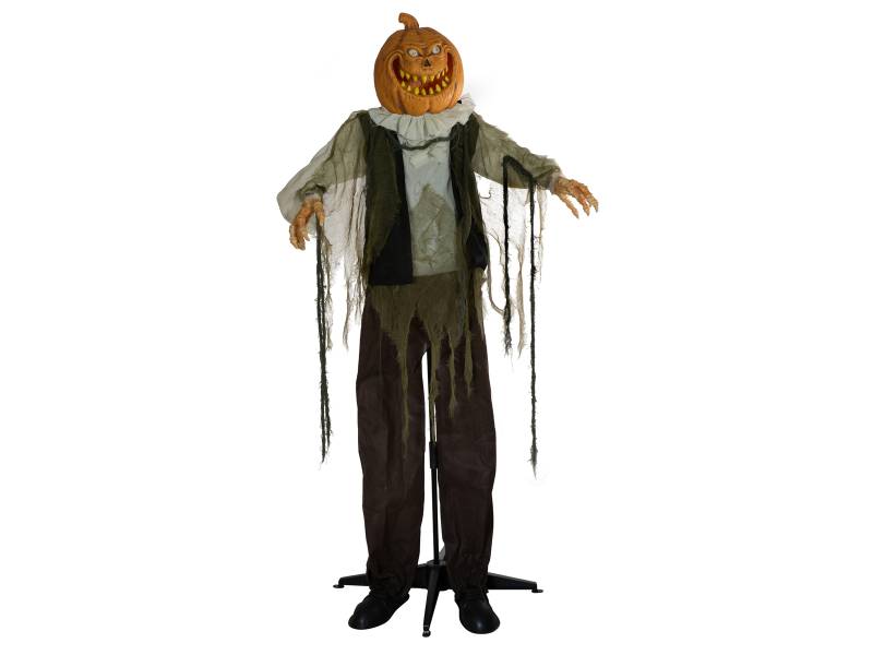 Europalms Halloween Figur Kürbismann, animiert, 170cm von Europalms