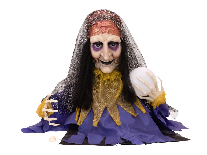 Europalms Halloween Figur Wahrsagerin, animiert 50cm von Europalms