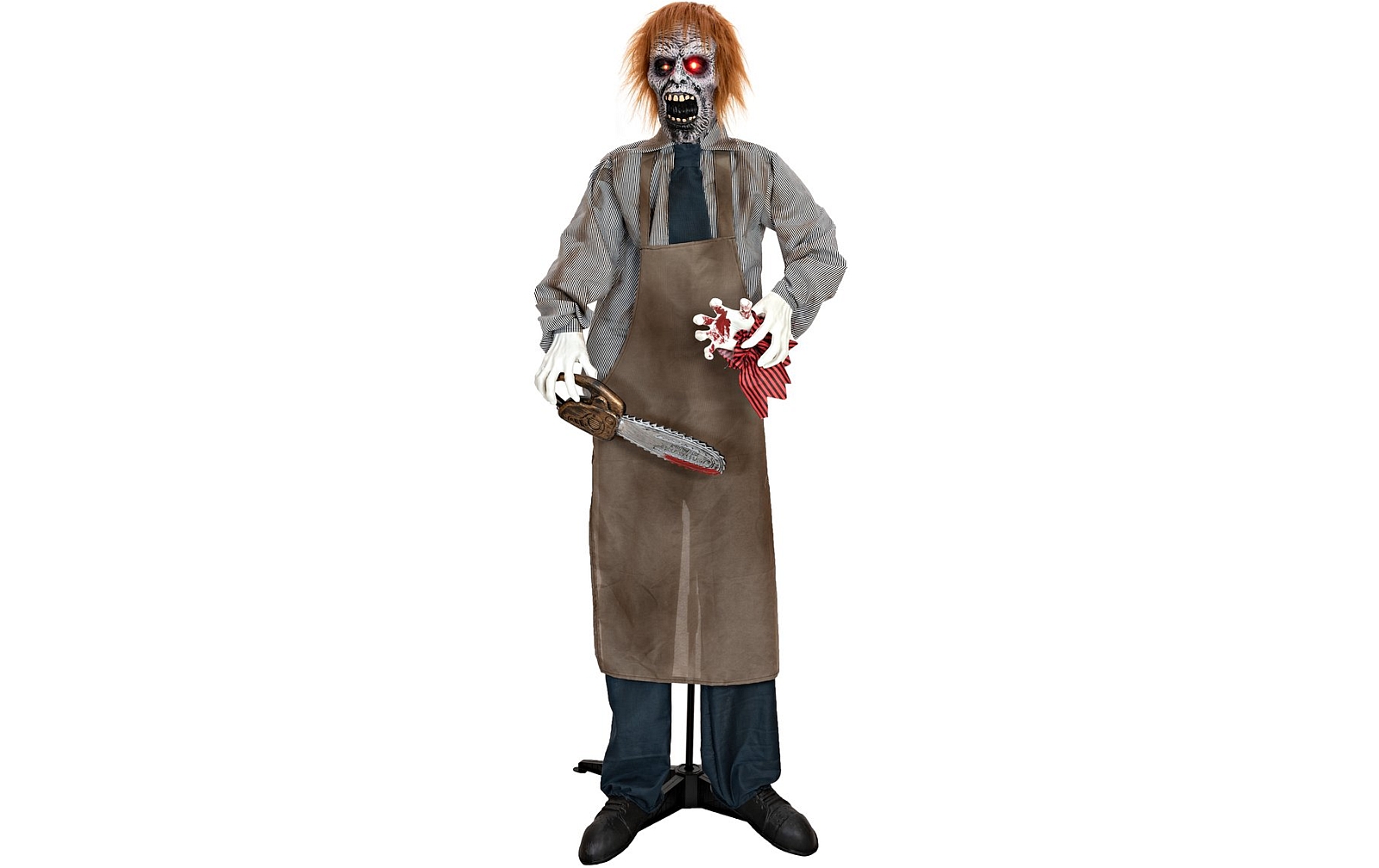 Europalms Halloween Figur Zombie mit Kettensäge, animiert, 170cm von Europalms