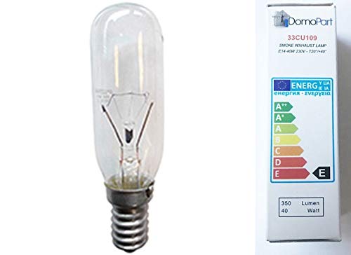 2 x Dunstabzugshaubenlampe Lampe E14 40W Dunstabzugshaube Glühbirne passend für u.a. Electrolux AEG 2 x Dunstabzugshaubenlampe Lampe E14 40W Dunstabzugshaube Glühbirne passend für u.a. Electrolux AEG von Europart