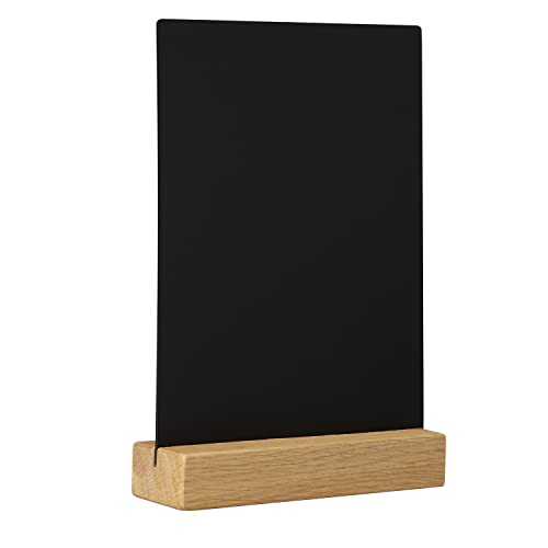 EUROPEL Chalkboard Desktop Portrait, Durable FSC Certified Oakwood Base, Double Sided, for Water Based Marker, for Restaurant, Hotel, von Europel