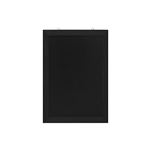 EUROPEL Kreidetafel mit schwarzer Melaminschicht, Rahmen aus lackiertem Kiefernholz, Mattschwarz, Abmessungen 42x60cm, Wandbefestigung, Hoch- oder Querformat, für flüssige Kreidemarker EUROPEL Kreidetafel mit schwarzer Melaminschicht, Rahmen aus lackiertem Kiefernholz, Mattschwarz, Abmessungen 42x60cm, Wandbefestigung, Hoch- oder Querformat, für flüssige Kreidemarker von Europel
