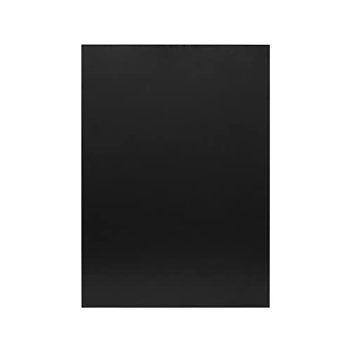 EUROPEL Rahmenlose Kreidetafel schwarzer Melaminschicht Abmessungen 50x70cm Wandbefestigung Hoch- oder Querformat für flüssige Kreidemarker zu verwenden in Hotels Restaurant Festivals 356211 von Europel