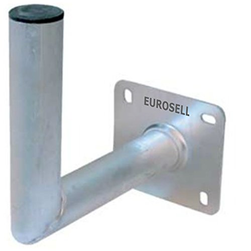 Eurosell SAT Aluminium Profi Antennen/TV Schüssel Satellitenschüssel Wandhalterung Wandhalter 250 x 250-50 mm Halter Halterung Wand von Eurosell