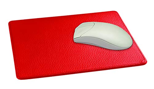 Eurostyle Handmade in Germany Mousepad Leder rot - erhältlich in 5 Farben excl. Marke von Eurostyle