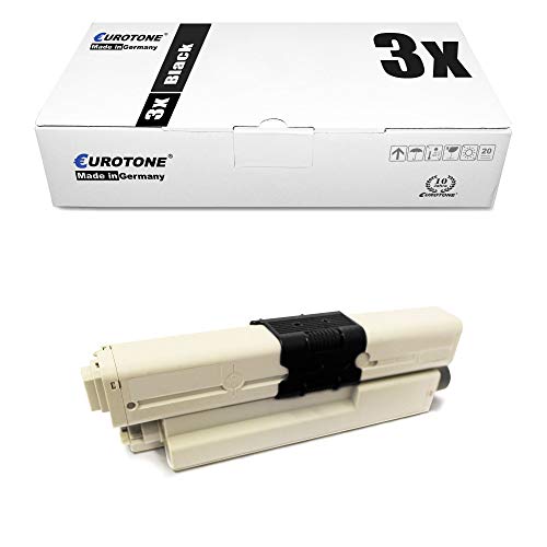 3X Eurotone Toner für Oki ES 3452 5431 5462 DN DNw MFP ersetzt 44973512 Black von Eurotone, kein OKI Original