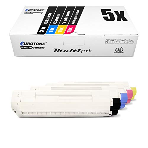 5X Eurotone Toner für Oki C841 C831CDTN C841DN C841CDTN C831DM C831 C831DN C841N C831N ersetzt 44844505-44844508 Set 5X Eurotone Toner für Oki C841 C831CDTN C841DN C841CDTN C831DM C831 C831DN C841N C831N ersetzt 44844505-44844508 Set von Eurotone, kein OKI Original