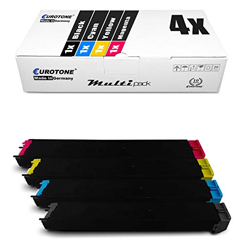 4X Eurotone Toner für Sharp MX2700N MX2300 MX2300N MX2700 ersetzt MX-27 GT MX27GT Set von Eurotone, kein Sharp Original