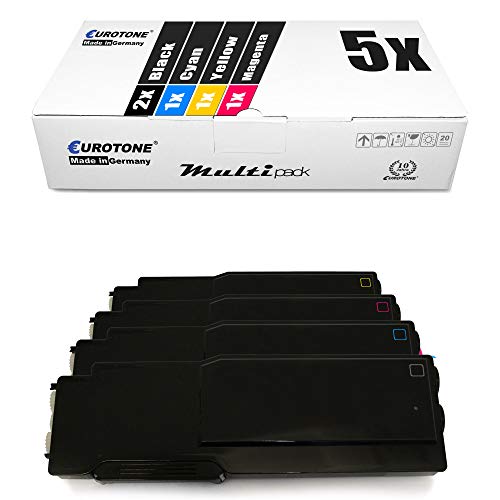5X Eurotone XXL Toner für Xerox WC 6605 DNM DN n ersetzt Black Cyan Magenta Yellow von Eurotone, kein Xerox Original