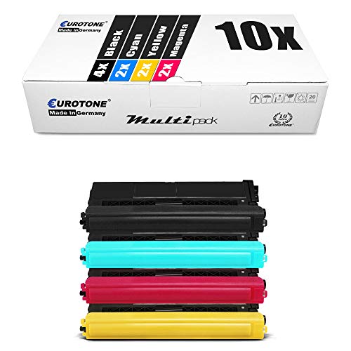 10x Eurotone Toner kompatibel für Brother MFC-L 8900 wie TN-426 TN426 Set Black Cyan Magenta Yellow von Eurotone