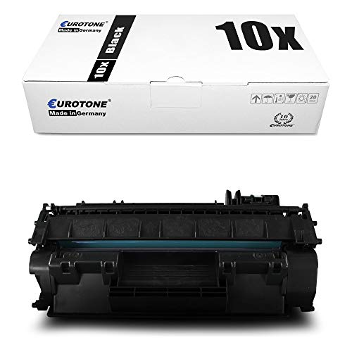 10x Eurotone Toner kompatibel für Canon I-Sensys LBP 251 252 253 6300 6310 6650 6670 6680 dw x DN, 3480B002 719H von Eurotone, kein Canon Original