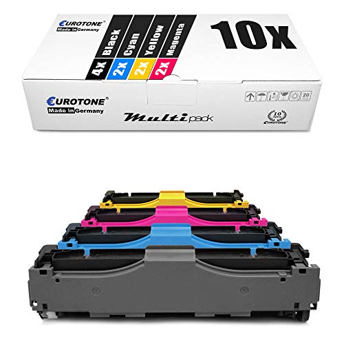 10x Eurotone Toner kompatibel für Canon I-Sensys MF 724 726 728 729 8330 8340 8350 8360 8380 8540 8550 8580 cd Cx cdw Cdw CDN, 718 von Eurotone