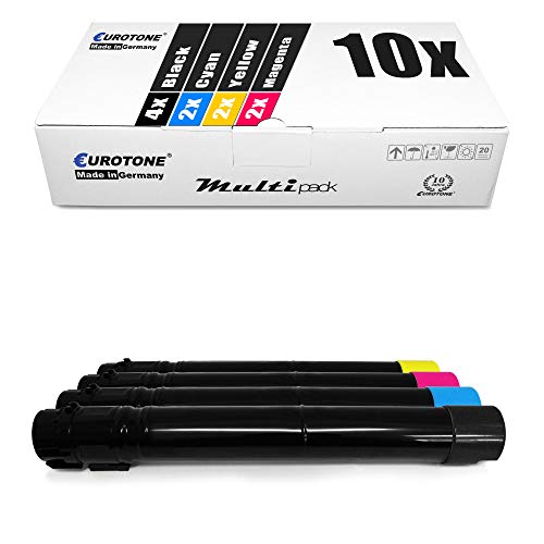 10x Müller Printware Toner für Lexmark C950DE ersetzt C950X2 Set Black Cyan Magenta Yellow von Eurotone