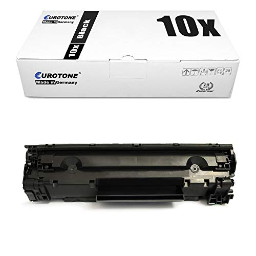 10x Müller Printware kompatibler Toner für HP Laserjet P 1005 1006 1007 1008 ersetzt CB435A 35A von Eurotone