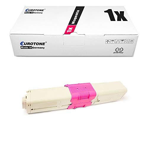 1x Eurotone Toner für Oki ES5430DN ES5461DN ES5461 ES3451DN ES3451 ES5430 ersetzt 44469741 HC Magenta von Eurotone