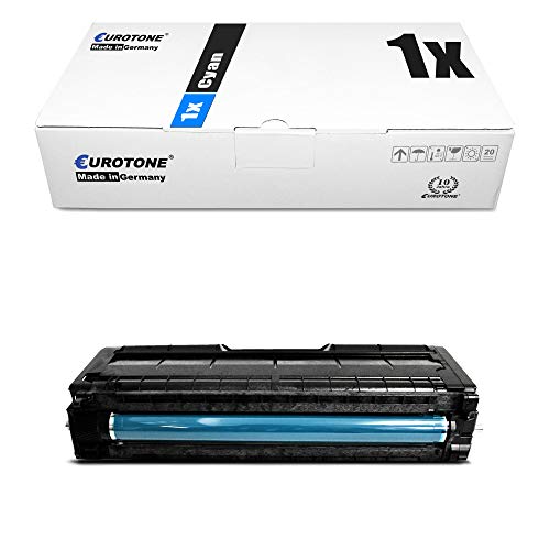 1x Eurotone Toner für Ricoh Aficio SP C 250 sf SFw e DN ersetzt 407544 Cyan Blau von Eurotone, kein Ricoh Original