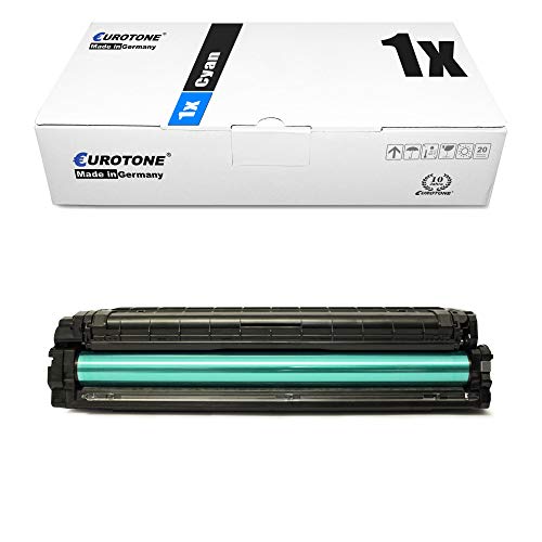 1x Eurotone Toner für Samsung CLP 415 NW N ersetzt CLT-C504S Cyan Blau Patrone Druckerpatrone von Eurotone, kein Samsung Original
