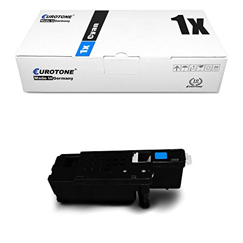 1x Eurotone Toner für Xerox 6020 6022 6020BI 6025 6027 WC6025 WC6027 ersetzt 106R02756 106R2756 Cyan von Eurotone, kein Xerox Original
