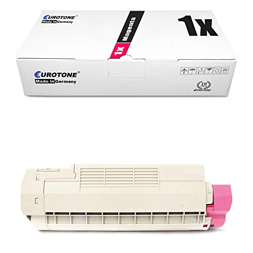 1x Müller Printware Toner für Oki ES 6410 DN ersetzt Magenta Rot Druckerpatrone Kartusche von Eurotone