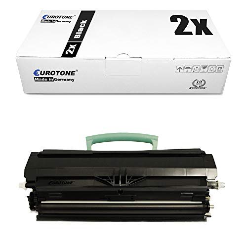 2X Eurotone Toner für Dell 2330 2350 d DN n ersetzt 593-10337 PK492 Schwarz Black 593-10343 XN009 von Eurotone