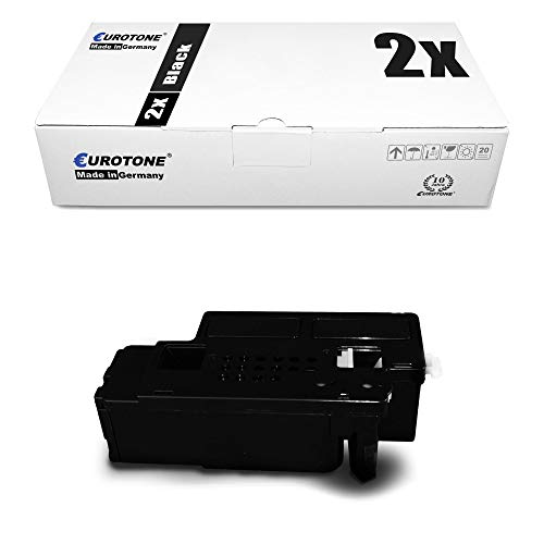 2X Eurotone Toner für Dell E 525 wie 593-BBJX 593BBJX Black Schwarz Patronen Kartuschen von Eurotone, kein Dell Original