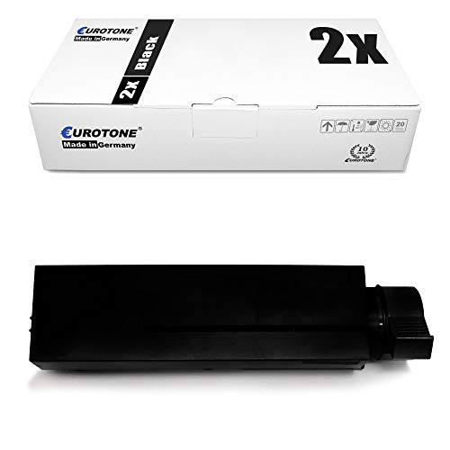 2X Eurotone Toner für Oki MB 461 471 491 w Plus LP ersetzt 44574702 Schwarz Black von Eurotone