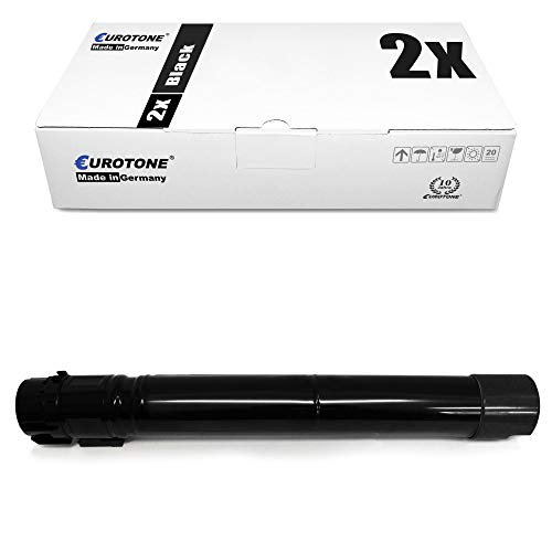 2X Eurotone Toner für Xerox 7125T WC7120 7125 7120 WC7220 WC7125T 7225 WC7125S WC7120T WC7225 7220i 7120T WC7220i 7125S ersetzt 6R01457 6R1457 Black von Eurotone, kein Xerox Original