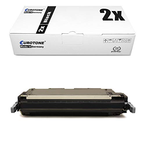 2X Eurotone kompatibler Toner für HP Color Laserjet 4700 wie Q5950A 643A Black von Eurotone