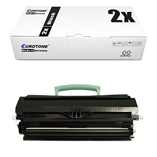 2X Müller Printware Toner für Lexmark E 260 360 460 462 DW D DN DTN ersetzt 00E260A11E von Eurotone