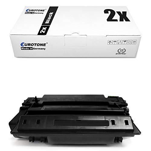 2X Müller Printware kompatibler Toner für HP Laserjet P 3011 3015 D X DN N ersetzt CE255X 55X von Eurotone