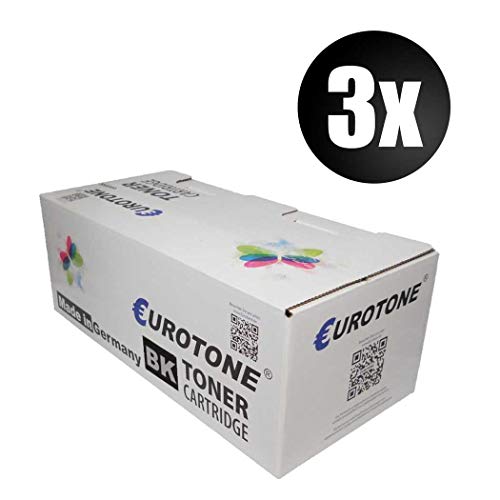 3X Eurotone Toner für Kyocera TASKalfa 3500 3501 4500 4501 5500 5501 wie TK-6305 TK6305 Black von Eurotone