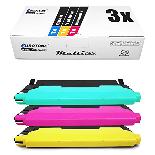3X Eurotone Toner für Samsung CLP 360 365 wie CLT-P406C P406C Color CLT-406 Blau Rot Gelb 3X Eurotone Toner für Samsung CLP 360 365 wie CLT-P406C P406C Color CLT-406 Blau Rot Gelb von Eurotone, kein Samsung Original