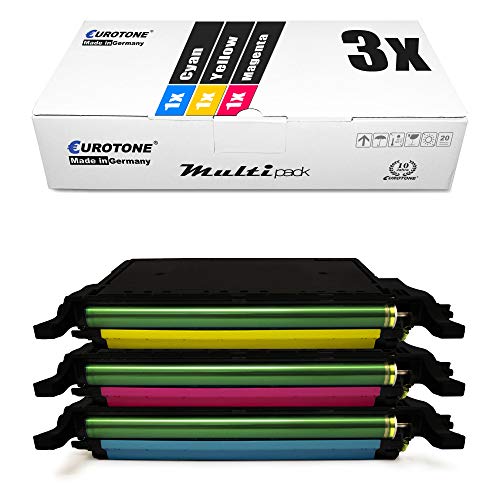 3X Eurotone Toner für Samsung CLP 620 670 wie CLT-5082L 5082L Color Blau Rot Gelb 3X Eurotone Toner für Samsung CLP 620 670 wie CLT-5082L 5082L Color Blau Rot Gelb von Eurotone, kein Samsung Original