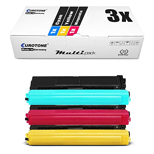 3X Müller Printware Toner kompatibel für Brother HL-L8360 HL-L8260 DCP-L8410CDW, TN-423 TN423 Color von Eurotone