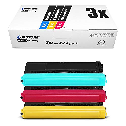 3X Müller Printware Toner kompatibel für Brother MFC-L8900CDW HL-L8260CDW DCP-L8410CDW MFC-L8690CDW HL-L8360CDW DCP-L8410CDN HL-L8260 HL-L8360, TN-421 TN421 Color von Eurotone