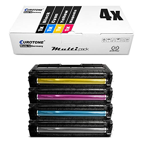 4X Eurotone Toner für Kyocera FS-C 1020 MFP Plus ersetzt TK-150 Black Cyan Magenta Yellow von Eurotone