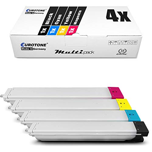 4X Eurotone Toner für Samsung C9201N CLX9301 CLX9251N C9251N C9251 C9201NA CLX9251 CLX9201NA CLX9201 CLX9201N CLX9301N ersetzt CLT-809 CLT809 Set von Eurotone