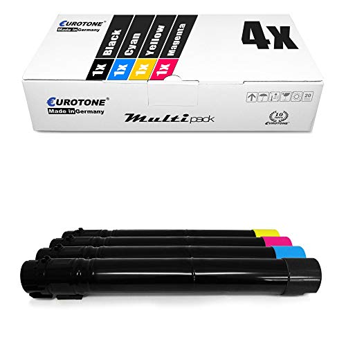 4X Eurotone Toner für Xerox WC7545 WC7855F 7556 7835 7530 WC7830i WC7835i 7830 WC7835T 7845 7835i 7845F 7855F 7855 ersetzt 06R01513 - 06R01516 Set von Eurotone