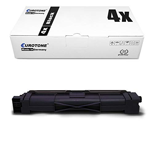 4X Eurotone Toner kompatibel für Brother MFC 9130 9140 9330 9340 wie TN-241BK TN241BK Black von Eurotone, kein Brother Original